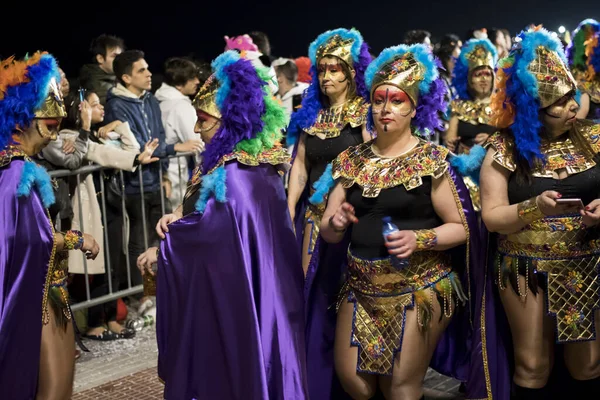 Sitges Spain February 2020 People Last Day Sitges Carnival Burial — 스톡 사진