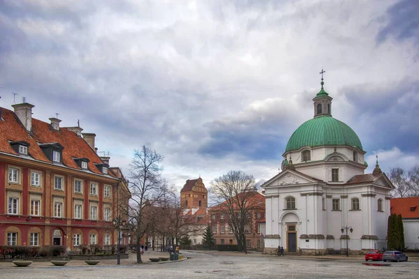 Varsóvia Polônia Fevereiro 2020 Igreja São Kazimierz Igreja São Kazimierz — Fotografia de Stock