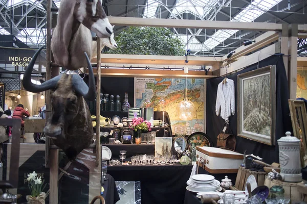 Londra Regno Unito Febbraio 2020 Spitalfields Mercatino Delle Pulci Testa — Foto Stock