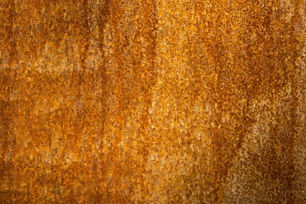 Textura Metal Enferrujado Amarelo Para Fundo — Fotografia de Stock