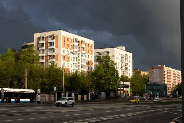 Moscou Rússia Maio 2020 Distrito Yuzhnoportovy Edifícios Nove Andares Era — Fotografia de Stock
