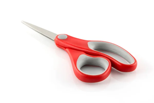 Red scissors isolate — Stock Photo, Image