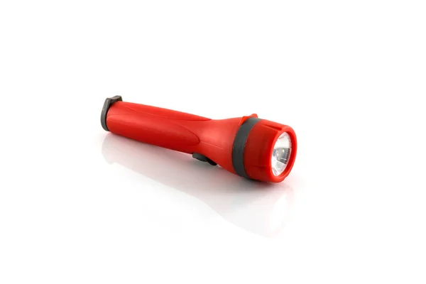 Red flashlight isolate — Stock Photo, Image