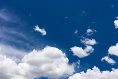 Mavi gökyüzü üzerinde kalın bulut 