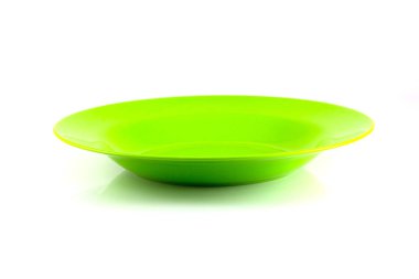 izole boş yeşil kase 