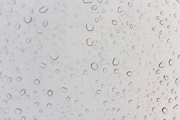 Gotas de água em vidro — Fotografia de Stock