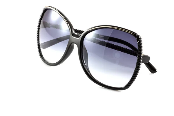 Schwarze Mode Sonnenbrille Isoliert Auf Weiß — Stockfoto