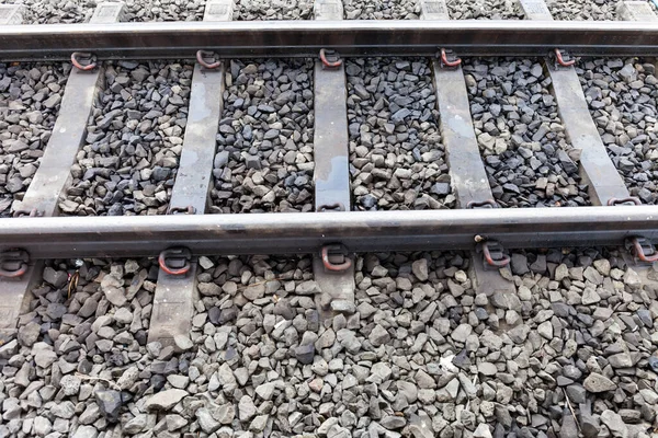 Close Trilhos Ferroviários Tailândia — Fotografia de Stock