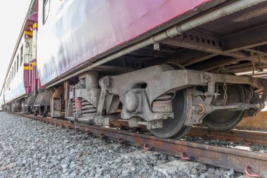 Tekerlek kırma ve dizel trenin süspansiyon sistemi
