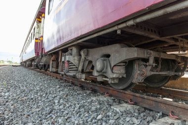 Tekerlek kırma ve dizel trenin süspansiyon sistemi