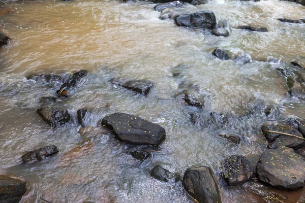 Close Cascata Verde Foresta Thailandia — Foto Stock