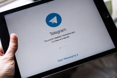 Telgraf uygulama ipad ekranda