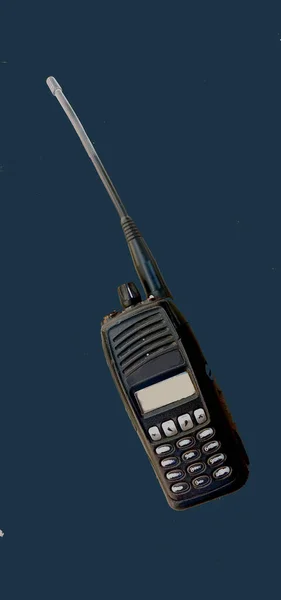 Siyah Arkaplanlı İzole Telsiz Ahizesi