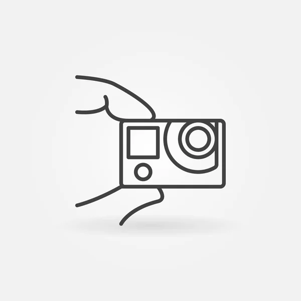 Action camera concept icon — Stock Vector