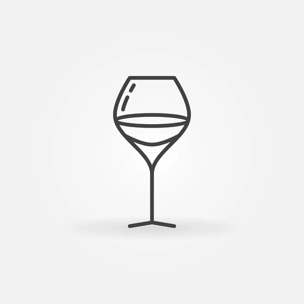 Склянка лінійної ікони вина — стоковий вектор