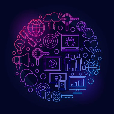 Internet pazarlama renkli resimde