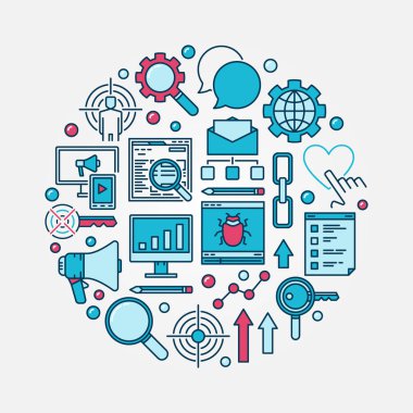 SEO ve internet pazarlama işareti