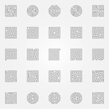 Labirent Icons set