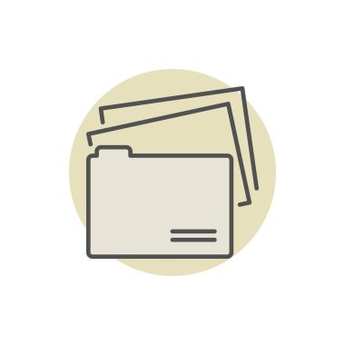 Dosya klasör renkli simge