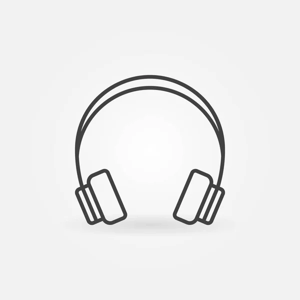 Headphone linear icon — Stock Vector