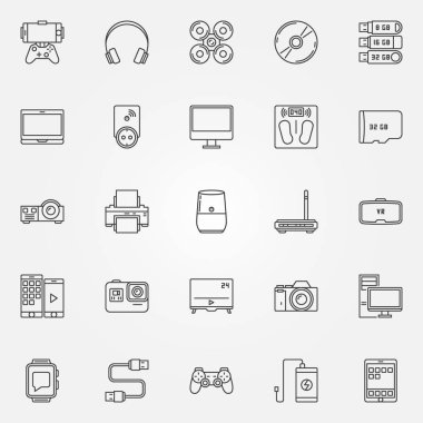Becerikli alet Icons set