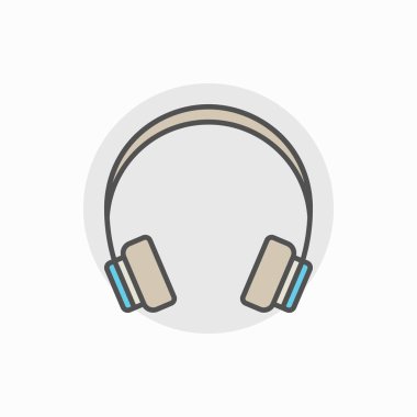Renkli kulaklık simgesi