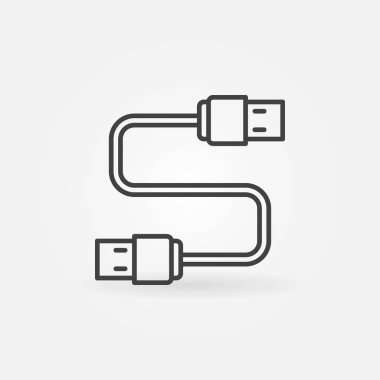 USB kablo satırı simgesi