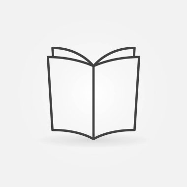 Kitap anahat vektör simgesi