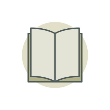 Yaratıcı renkli kitap simgesi