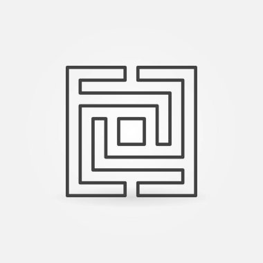 Kare labirent veya labirent simgesi