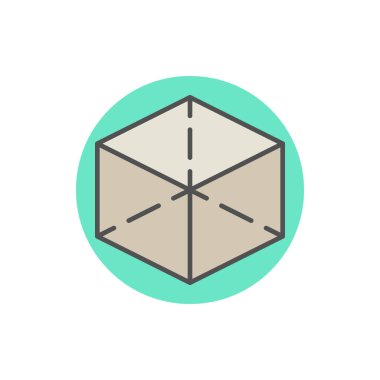 Renkli küp simgesini