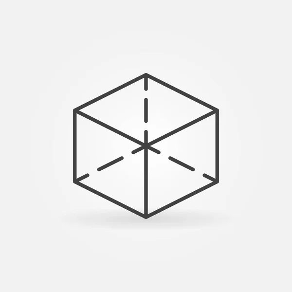 Icono de línea de cubo — Archivo Imágenes Vectoriales