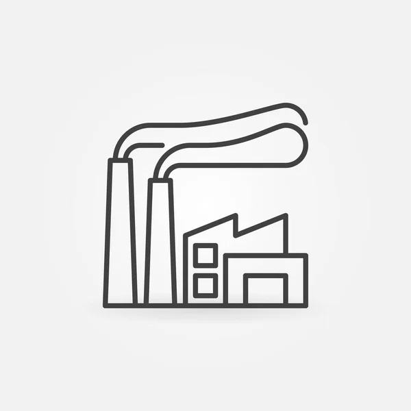 Factory Line Symbol — Stockvektor