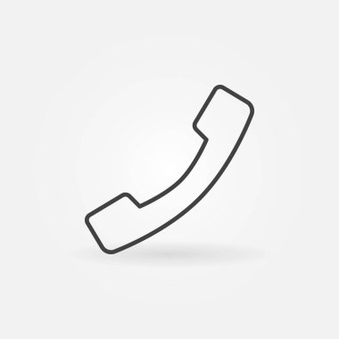 Telefon doğrusal simgesi