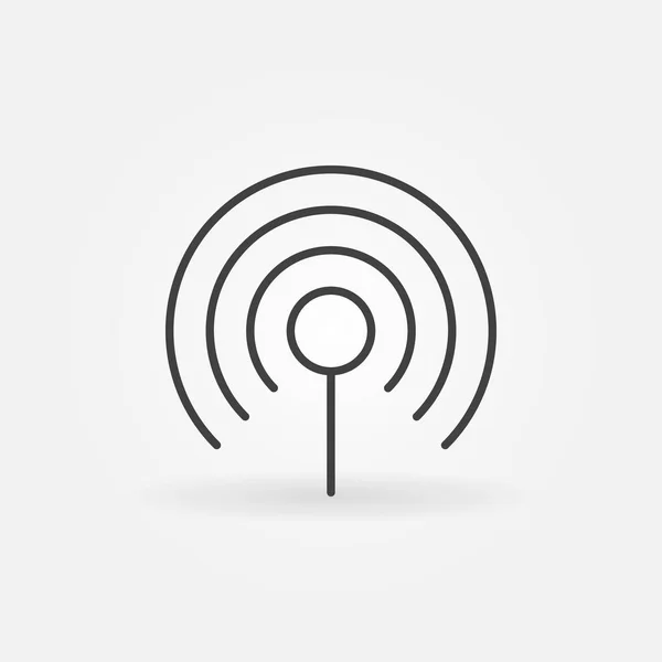 Wifi 概念線形アイコン — ストックベクタ