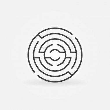 Dairesel labirent simgesi