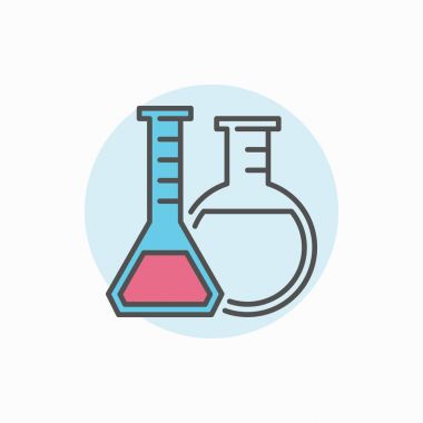 İki şişe renkli simge