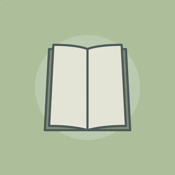 Signo de libro colorido — Vector de stock