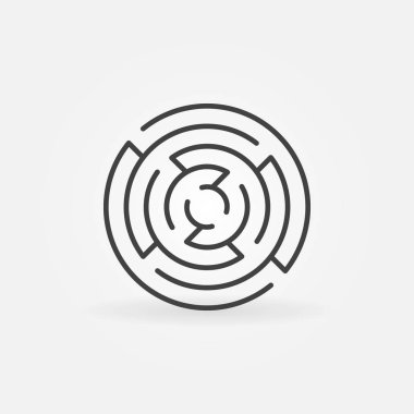 En az yuvarlak labirent simgesi