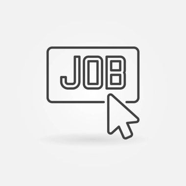 İş kavramı simgesini tıklatın