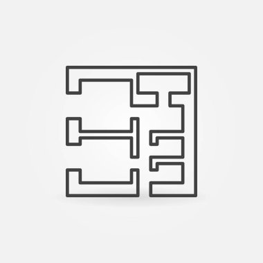 Kare ev planı simgesi