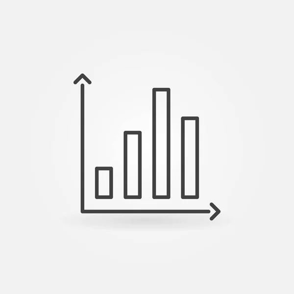 Bar chart icon — Stock Vector