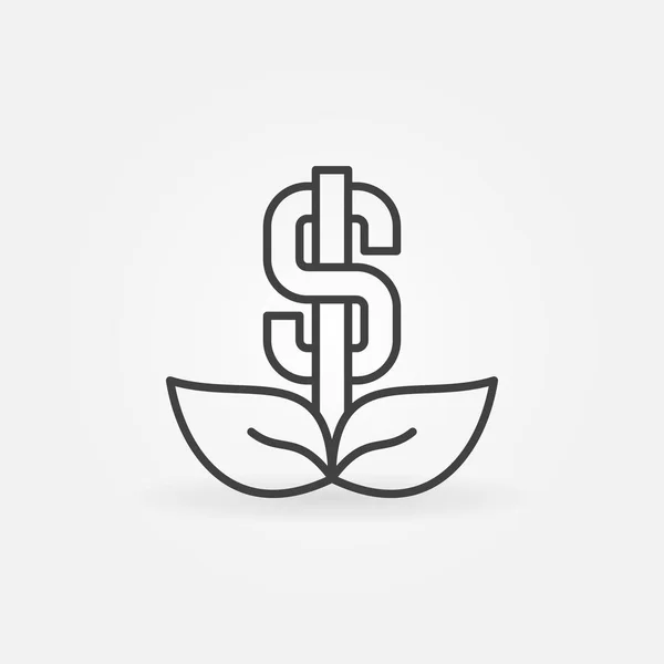 Dollar concept icon — Stock Vector
