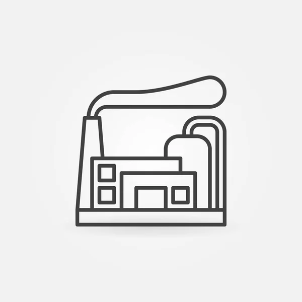 Fabriek en industriële business-pictogram — Stockvector