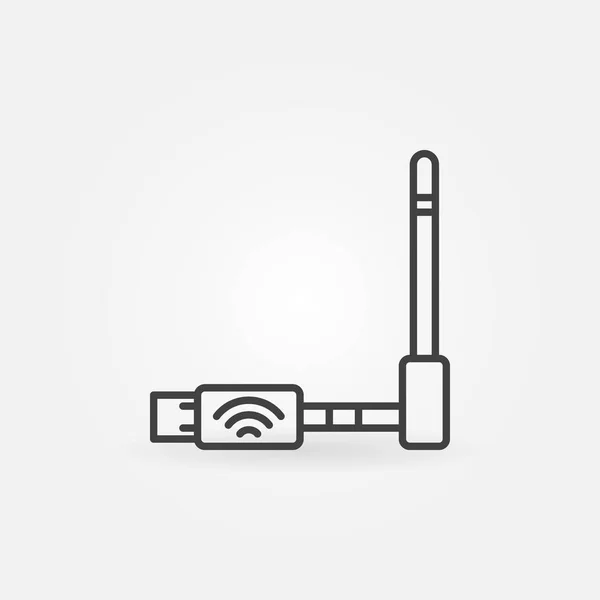Ícone de modem sem fio USB — Vetor de Stock