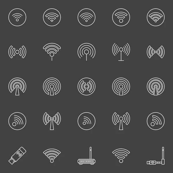 Icono de vector Wifi — Vector de stock