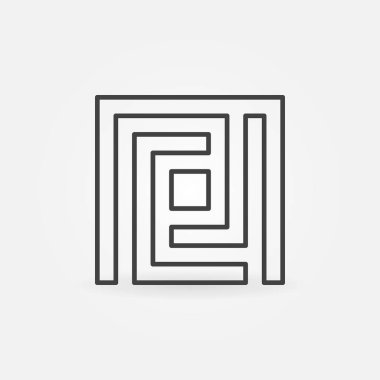 Labirent basit simgesi