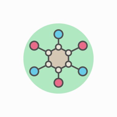 molekül vektör simgesi