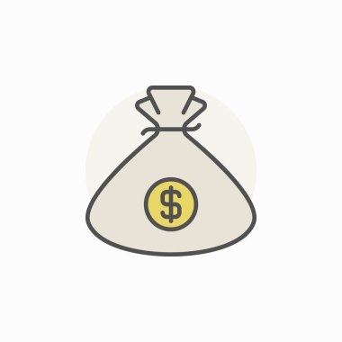 Para çantası renkli simge