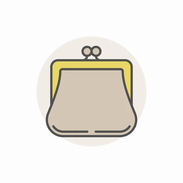 Vector colorido bolso icono — Vector de stock